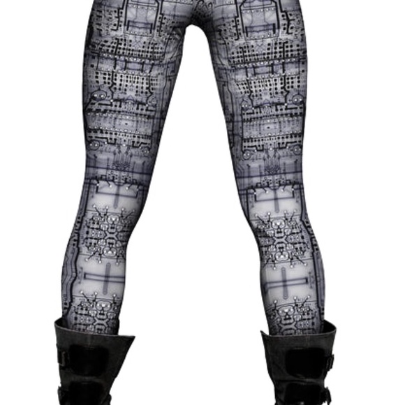 NWOT, Circuit Board Printed Design Leggings by Yizzam - Picture 12 of 14